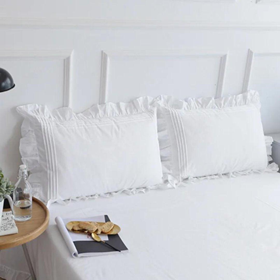 Conjunto de Lençóis de Algodão Branco Moderna Decoração