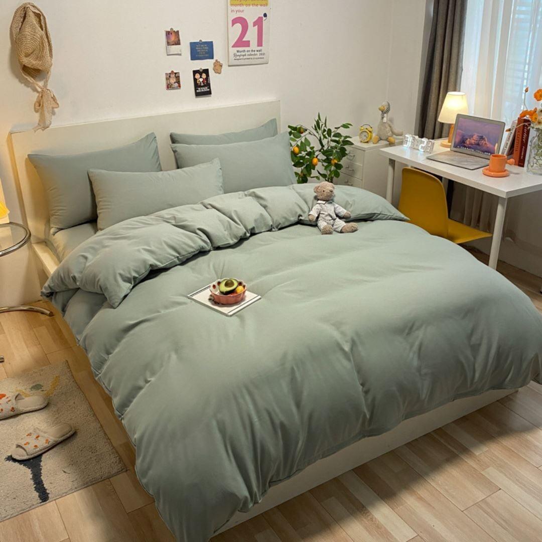 Conjunto de Roupa de Cama Moderna Decoração em Algodão 100%