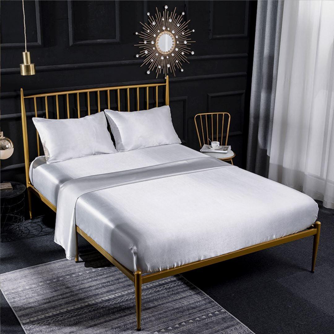 Conjunto de Roupa de Cama Moderna em Cetim de Luxo