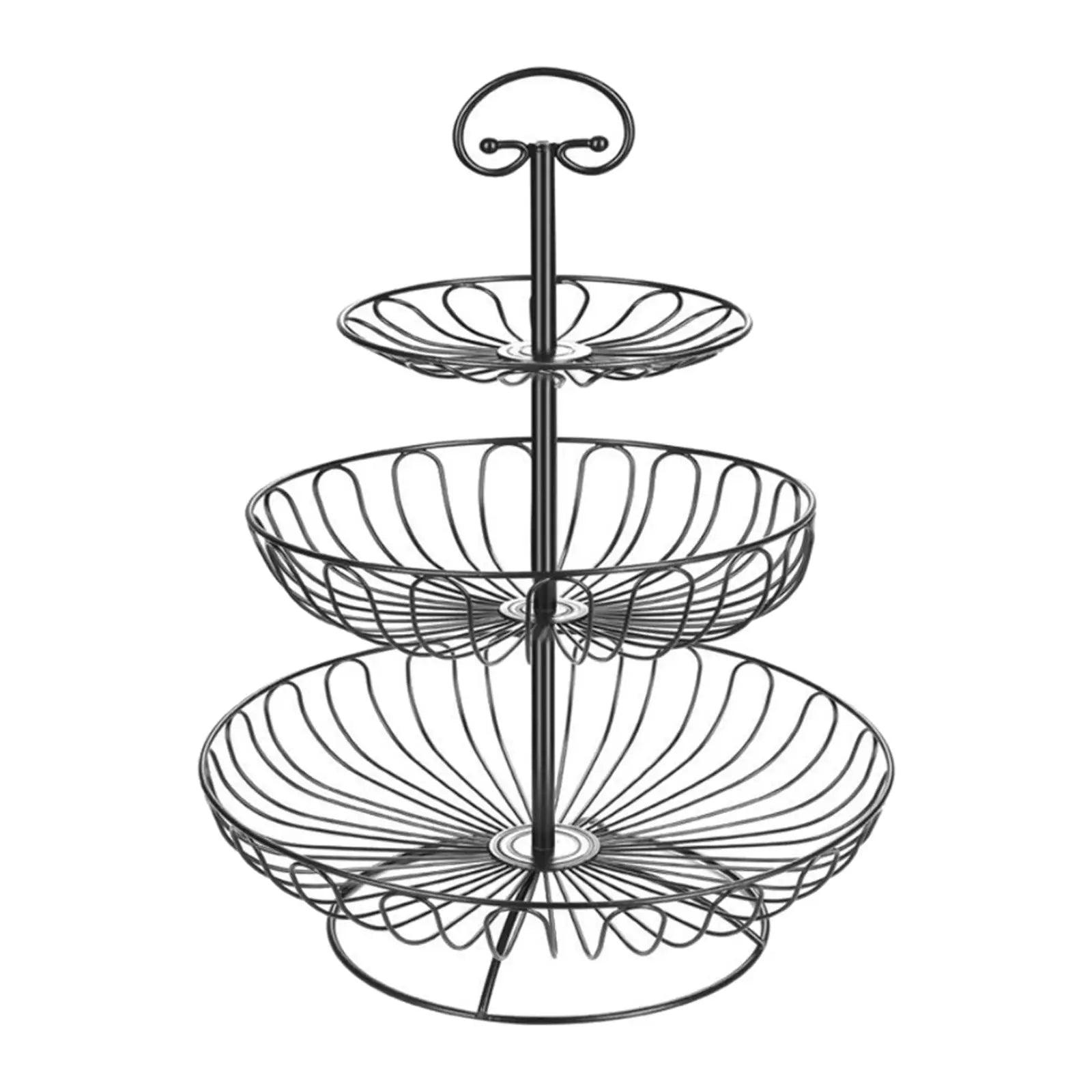 Fruteira de Mesa 3 Camadas - Moderna Decoração