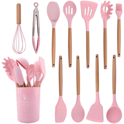 Kit de Utensílios de Silicone Premium - Moderna Decoração