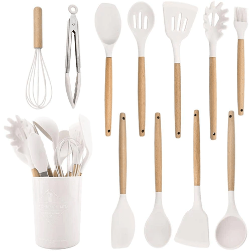 Kit de Utensílios de Silicone Premium - Moderna Decoração