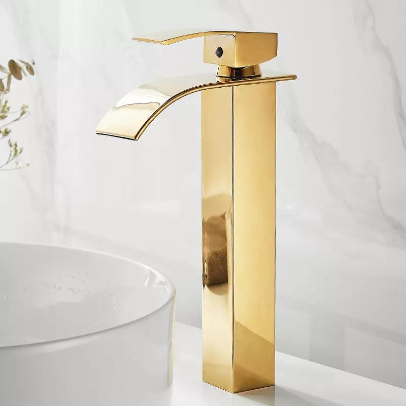 Torneira Cascata Gold Monocomando - Moderna Decoração