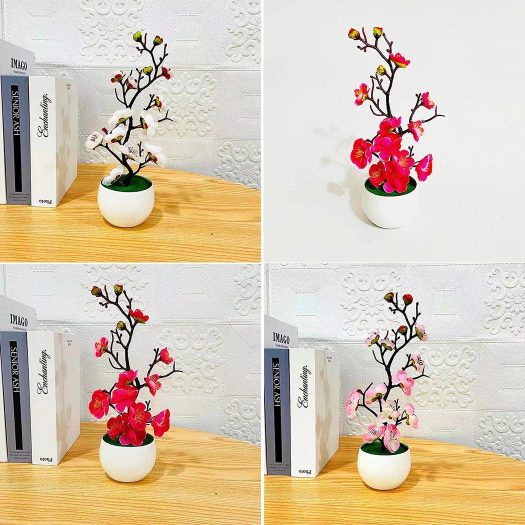 Vaso Com Flores de Seda Para Decoração - Moderna Decoração